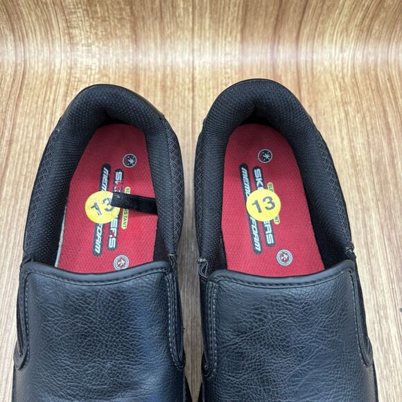 Skechers Work Relaxed Fit Nampa Groton SR Slip On/ Resistant Shoe Men’s 13 Black main image 6